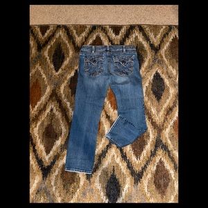 Women’s silver jeans